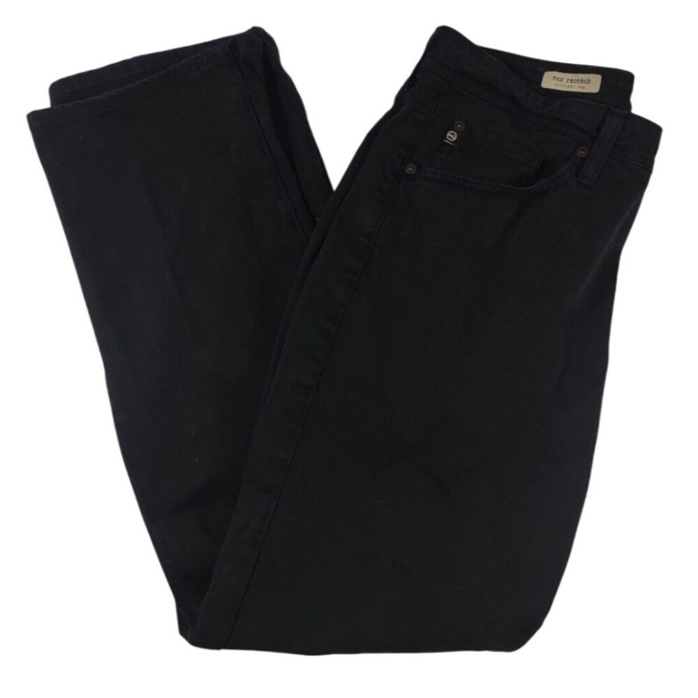 AG Adriano Goldschmied Jeans Mens 31x30 Black The Protege Straight Tagge…